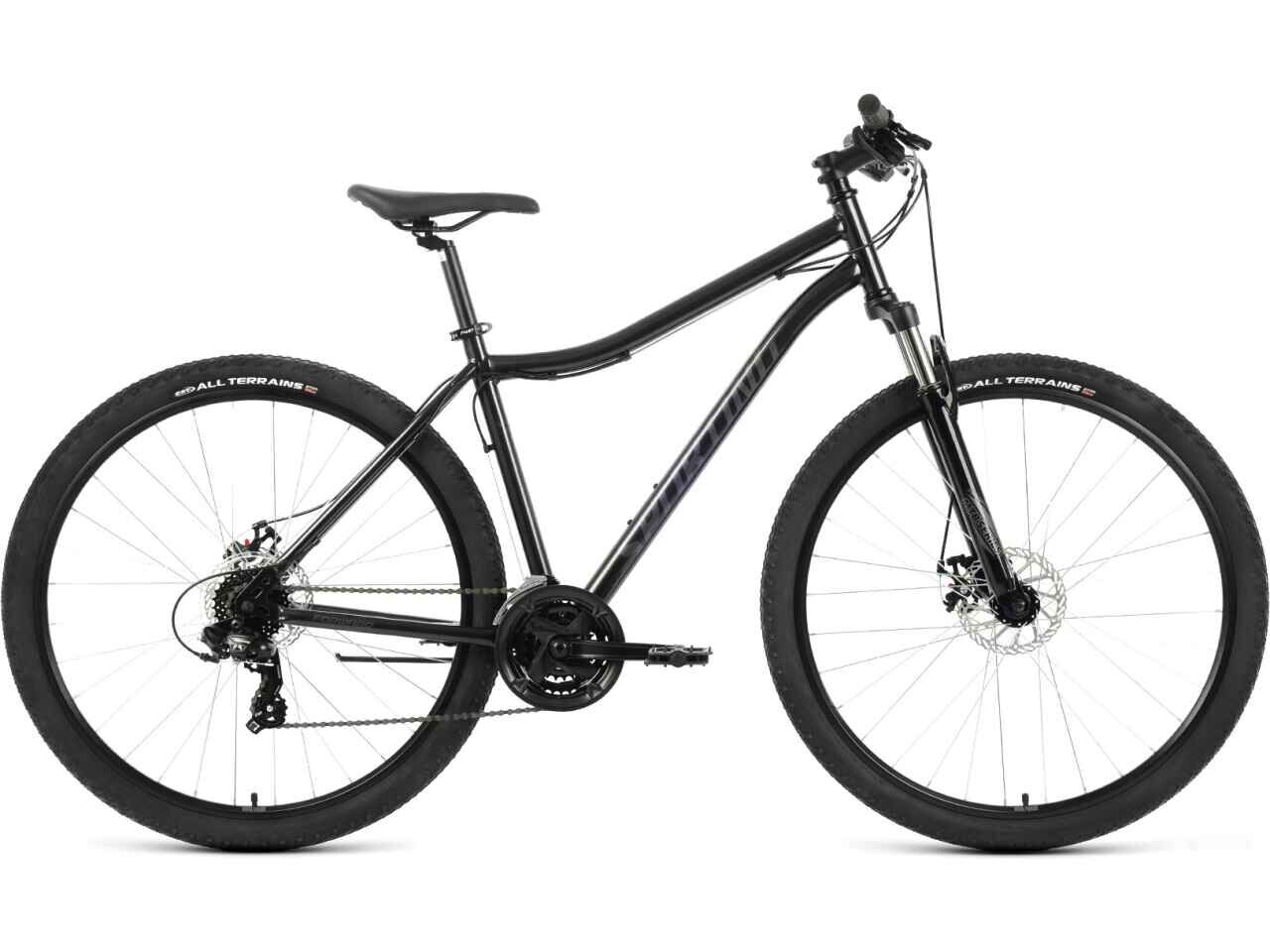 Велосипед Forward Sporting 29 2.0 D р.21 2022 (черный/темно-серый)