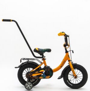 Детский велосипед Zigzag ZOO 12 (оранжевый, с ручкой) ZG-1281