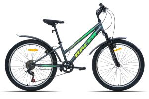 Велосипед Racer Rider 24 (12, серый/зеленый, 2025) Велосипед Racer Rider 24 (12, серый/зеленый, 2025)