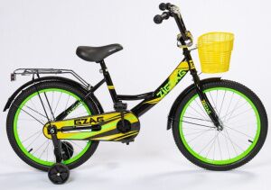 Детский велосипед Zigzag Classic 14 (черный/желтый/зеленый) ZG-1405 Детский велосипед Zigzag Classic 14 (черный/желтый/зеленый) ZG-1405
