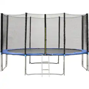Батут Bebon Sports 13ft (13480L2YL) длинные стойки, с внешней сеткой