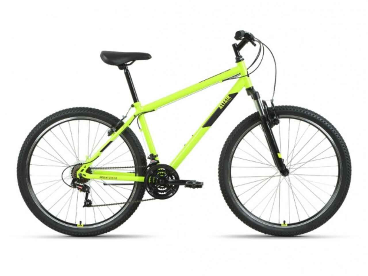 Велосипед ALTAIR MTB HT 27.5 1.0 (19, ярко-зеленый/черный, 2022)