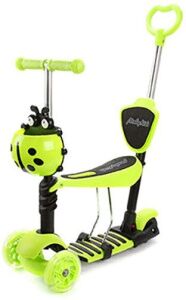 Трехколесный самокат Moby Kids Божья коровка 3 в 1 641274 (зеленый) Трехколесный самокат Moby Kids Божья коровка 3 в 1 641274 (зеленый)