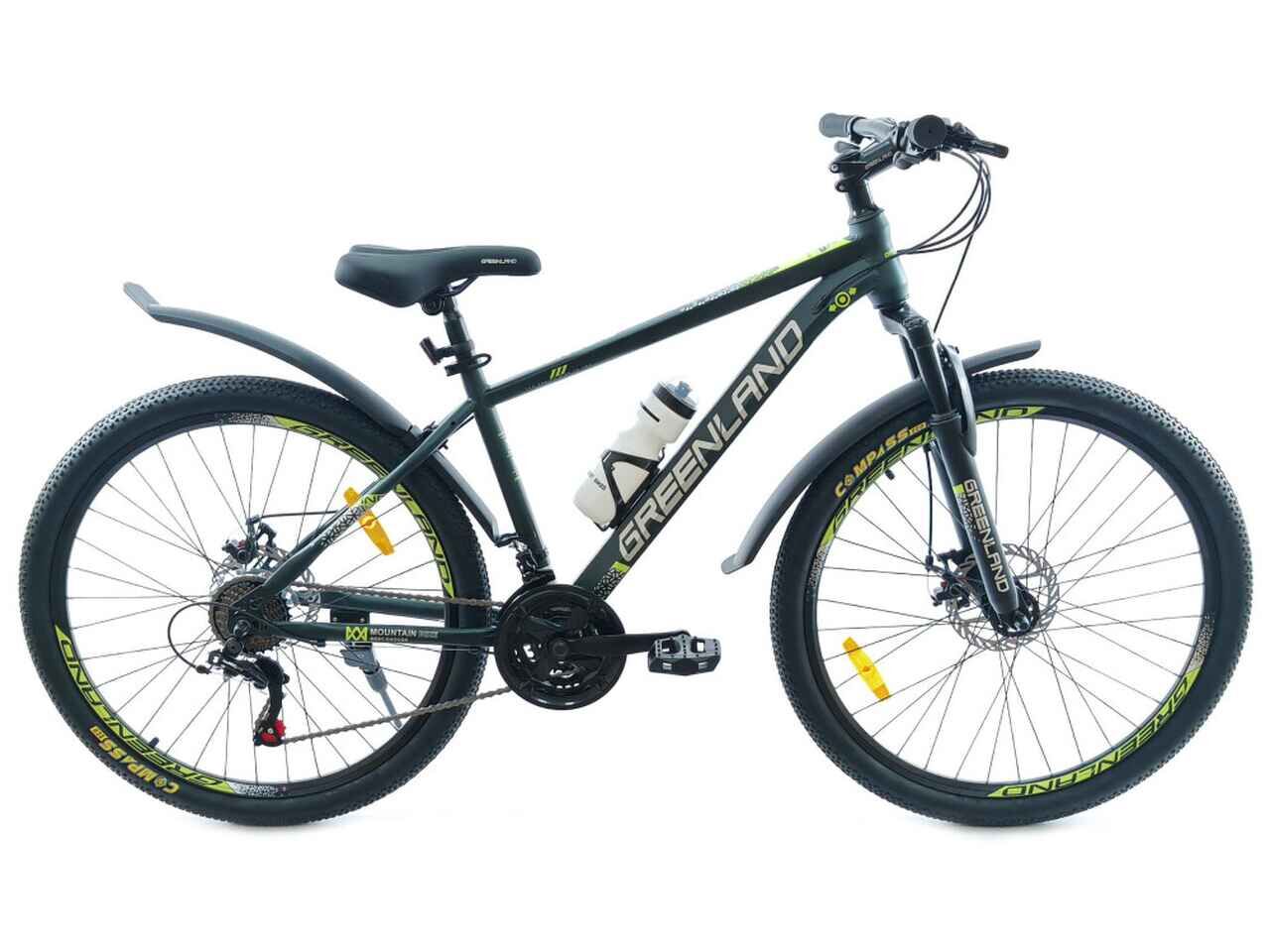 Велосипед GreenLand Genesis 26 (16, черный/зеленый) Велосипед GreenLand Genesis 26 (16, черный/зеленый)