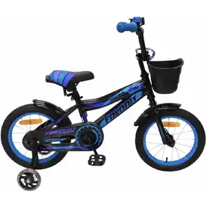 Детский велосипед Favorit Biker 14 (черно-синий) BIK-14BL