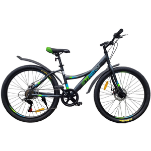 Велосипед Stream Travel 26 (15, серый/зеленый, 2024) Велосипед Stream Travel 26 (15, серый/зеленый, 2024)