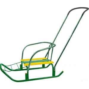 Санки Nika Ветерок 7+ В7+/З (зеленый) Санки Nika Ветерок 7+ В7+/З (зеленый)