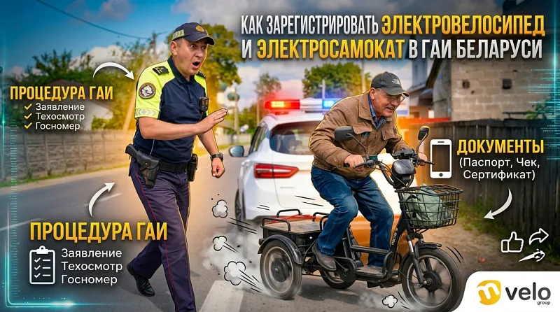 Как зарегистрировать электровелосипед и электросамокат в ГАИ в Беларуси