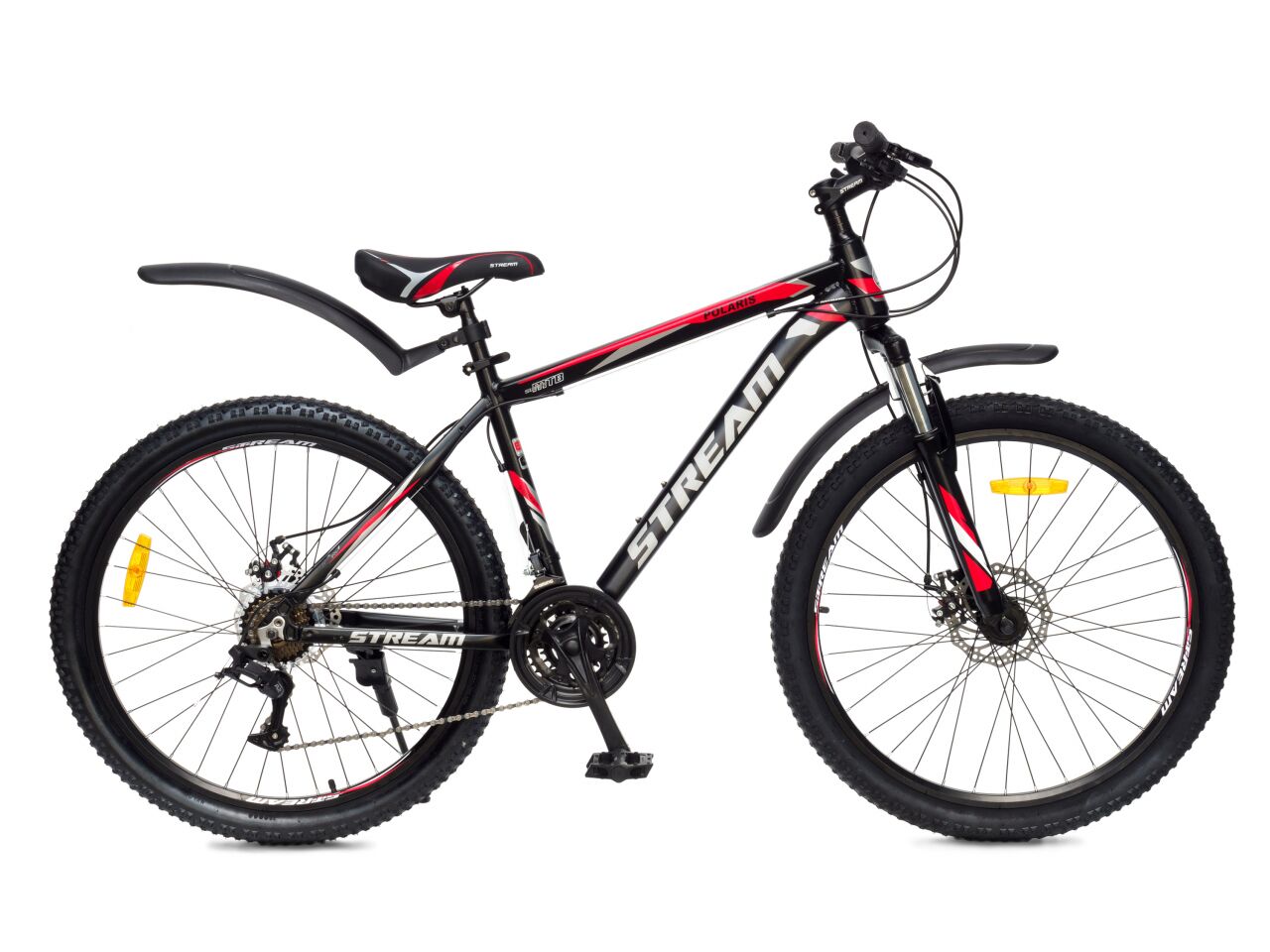 Велосипед Stream Polaris 26 (17, черный/красный, 2021)