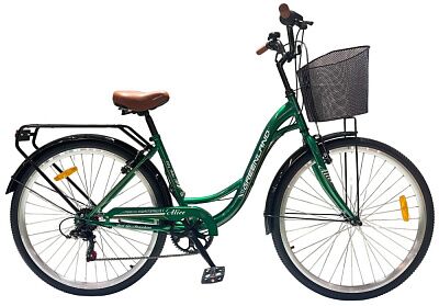 Велосипед GreenLand Alice 7S 28 (20, зеленый, 2024)