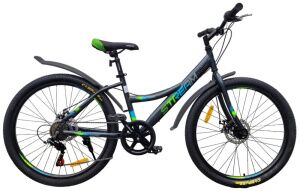 Велосипед Stream Travel 24 (13, серый/зеленый) Велосипед Stream Travel 24 (13, серый/зеленый)