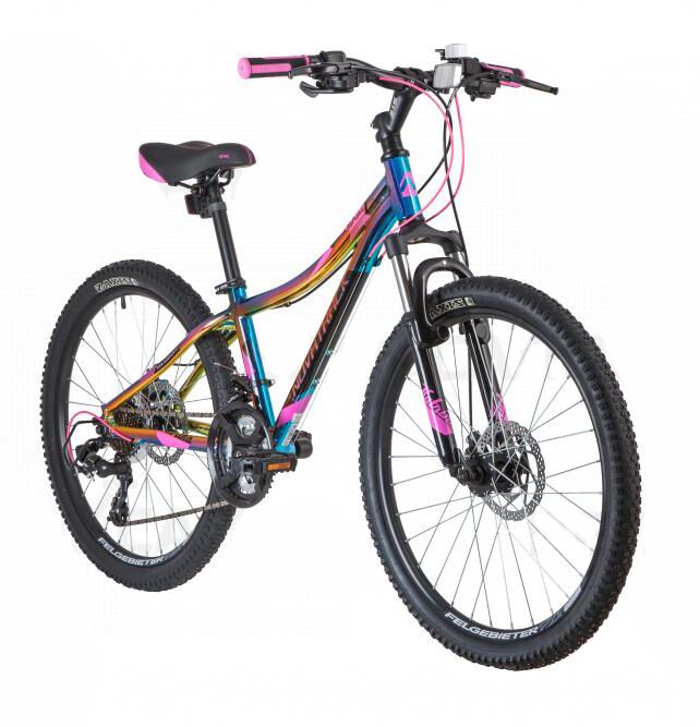 Велосипед Novatrack Katrina 24 (12, фиолетовый металлик, 2021)
