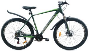 Велосипед GreenLand Discovery 29 2.0 (19, зеленый/серый) Велосипед GreenLand Discovery 29 2.0 (19, зеленый/серый)