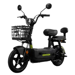 Электровелосипед Gekkon EC02 (черный/зеленый)