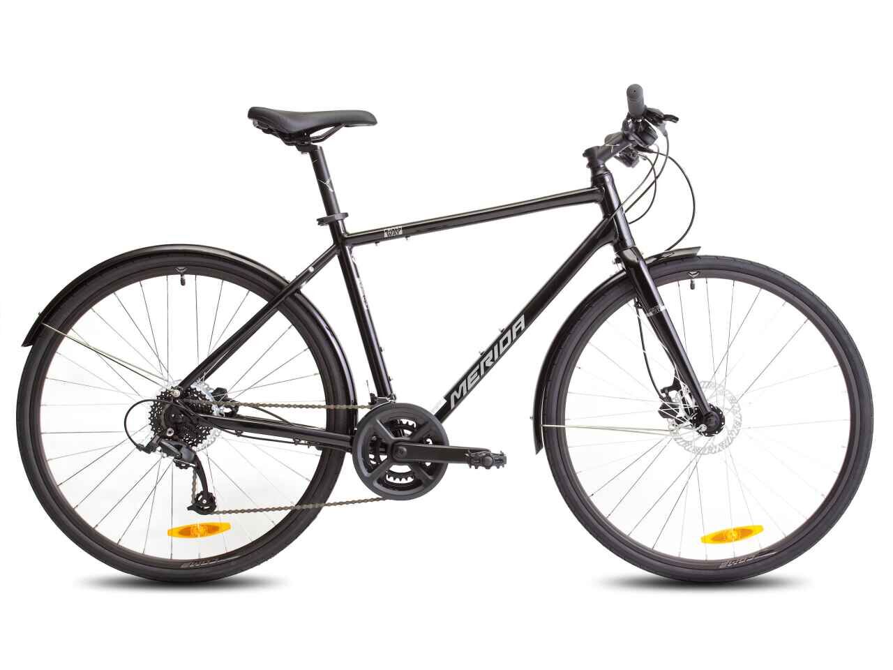 Велосипед Merida Crossway Urban 50 (XL/59cm, GlossyBlack/MattSilver)