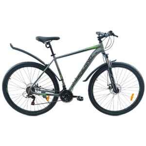 Велосипед GreenLand Oasis 27.5 (19, серый/зеленый)