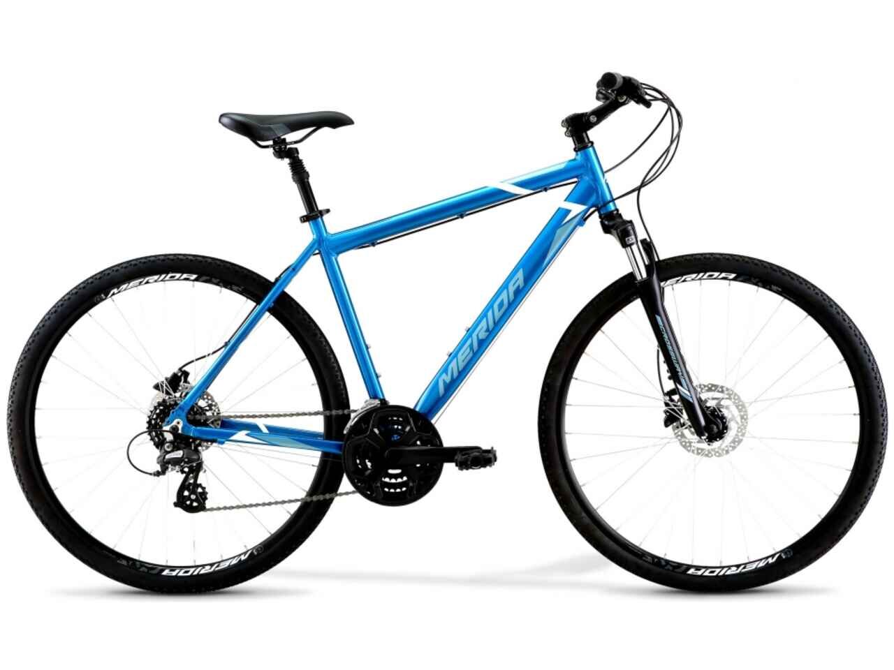 Велосипед Merida Crossway 10-D (XS/44cm, Blue/White/Gray, 2021)