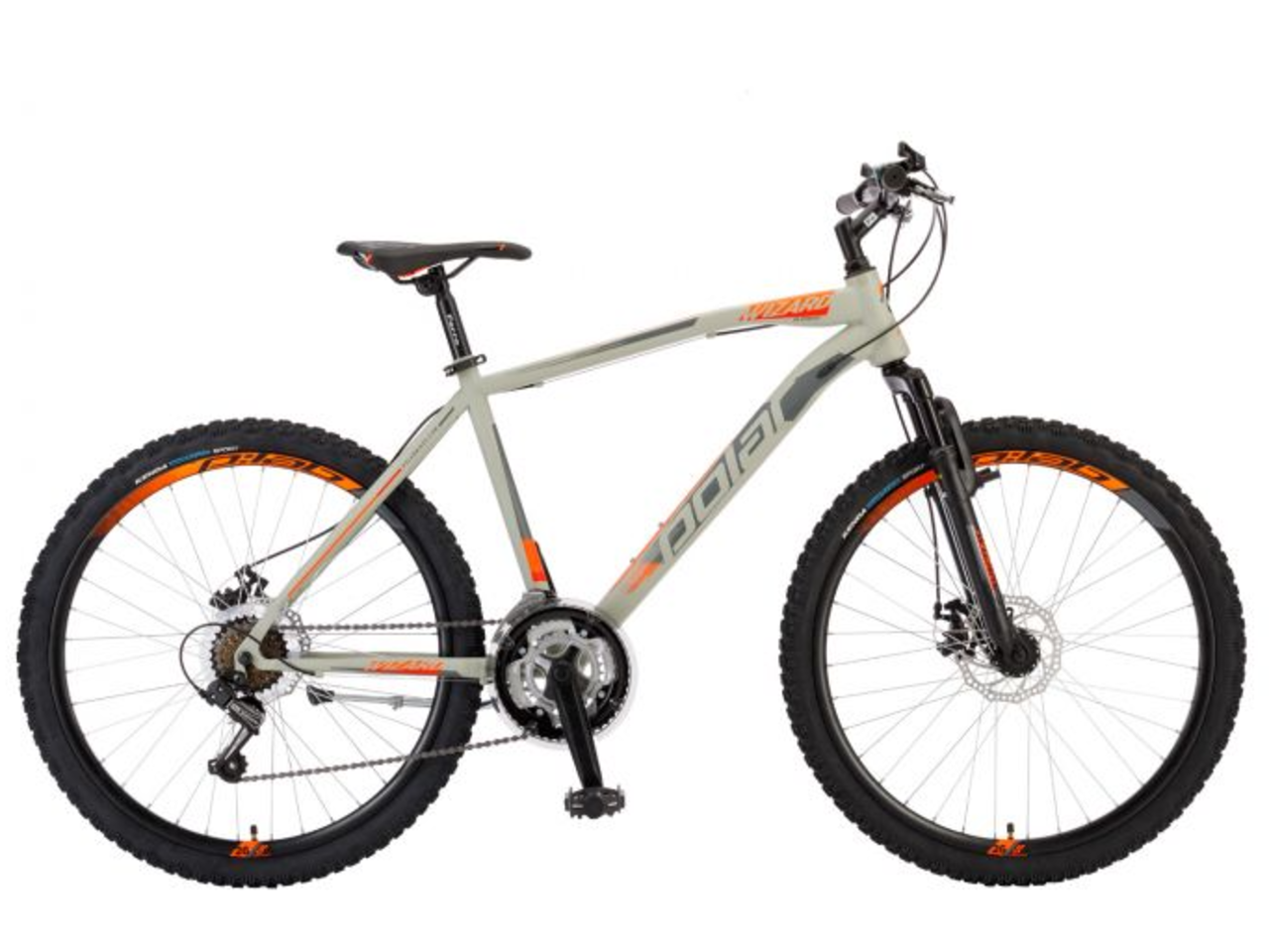 Велосипед Polar Wizard 2.0 XXL (серебристый/оранжевый)
