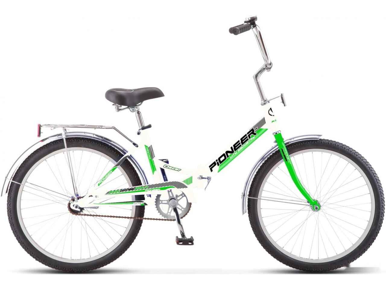 Велосипед Pioneer Oscar 24 2021 (белый/зеленый)