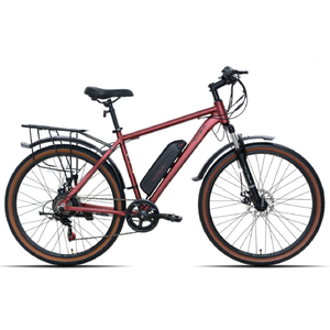 Электровелосипед Ritma MORGAN309 27.5 (бордовый/черный, 2026)