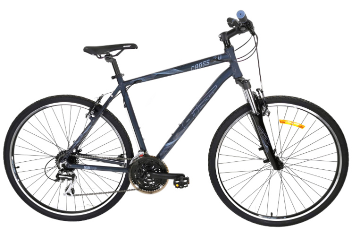 Велосипед Aist Cross 2.0 28 (19, серый, 2021)
