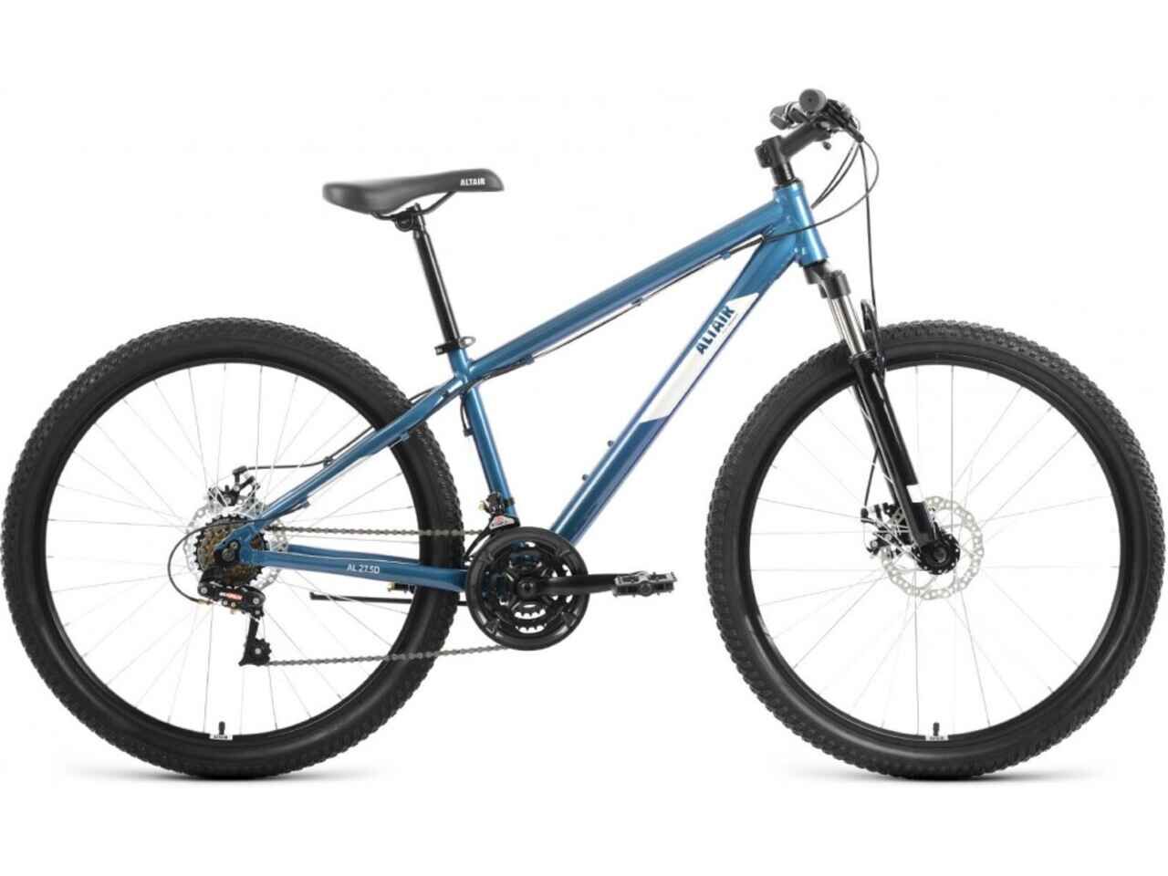 Велосипед ALTAIR AL 27.5 D р.15 2022 (темно-синий/серебристый)