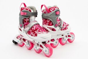 Роликовые коньки Calambus Jenny Sum (р. 38-41, белый/розовый) Роликовые коньки Calambus Jenny Sum (р. 38-41, белый/розовый)