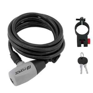 Велозамок FORCE Ron 120 см 49126 черный Велозамок FORCE Ron 120 см 49126 черный