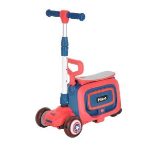 Трехколесный самокат Pituso HD-8814B (красный) Трехколесный самокат Pituso HD-8814B (красный)
