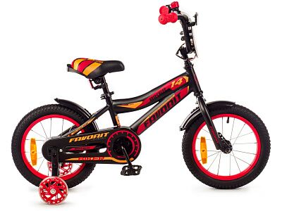 Детский велосипед Favorit Biker 14 (черный/красный) BIK-14RD