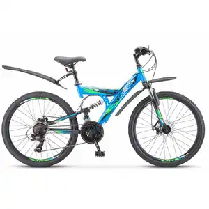 Велосипед Stels Focus MD 24 18-sp V010 (16, синий/черный)