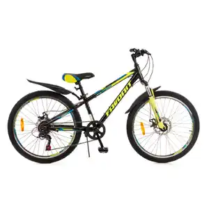 Велосипед Favorit MATEO 24 MDA (12, черный/желтый) MAT24MD12BK-AL