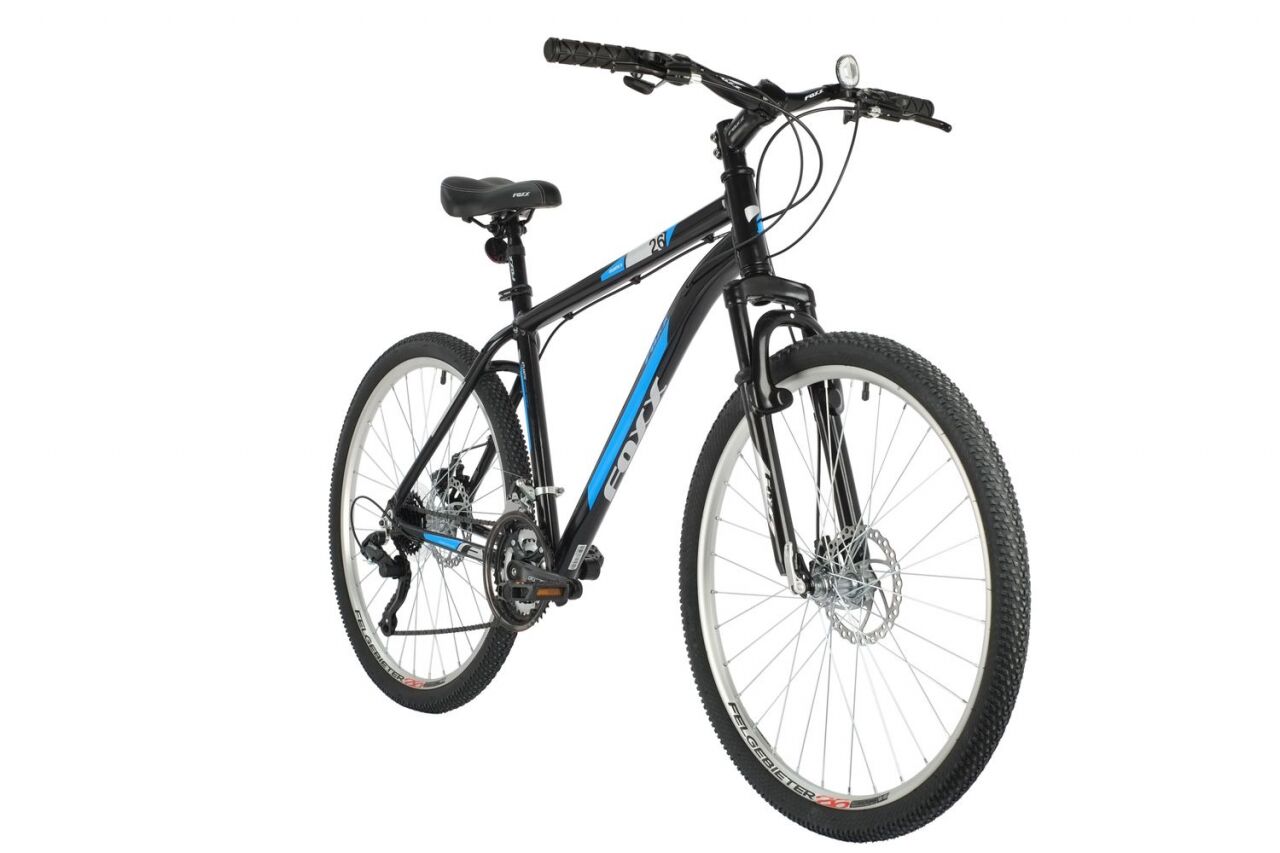 Велосипед Foxx Atlantic 26 D (14, черный, 2021) 26AHD.ATLAND.14BK1