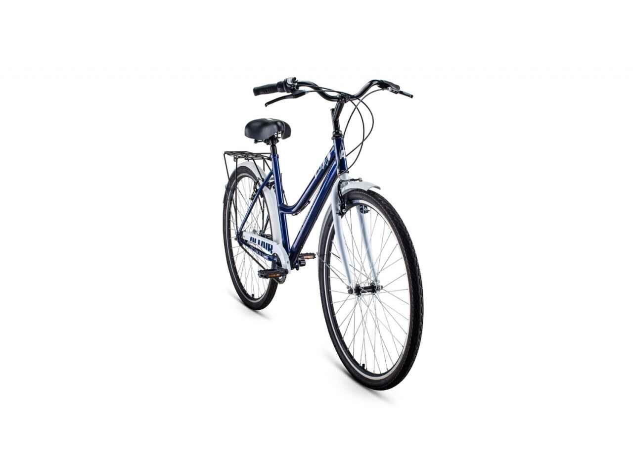 Велосипед ALTAIR City 28 Low 3.0 (19, синий/белый, 2022)