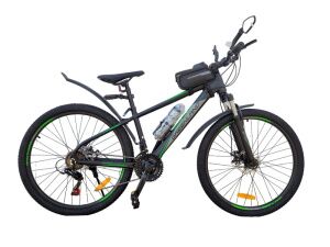 Велосипед GreenLand EVEREST 26 1.0 (14, черный/зеленый, 2024)