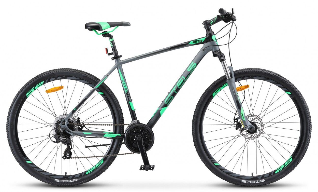 Велосипед Stels Navigator 930 MD 29 V010 (16.5, серый/зеленый, 2022)