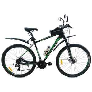 Велосипед GreenLand REACTIVE 29 2.0 (21, черный/зеленый, 2024)