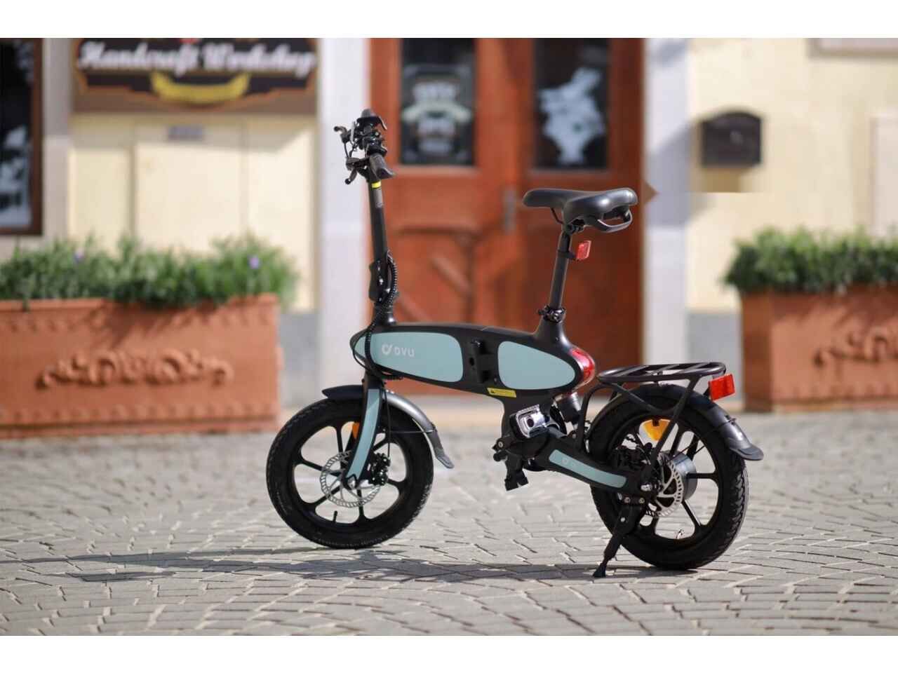 Электровелосипед DYU C2 250W (голубой) Электровелосипед DYU C2 250W (голубой)