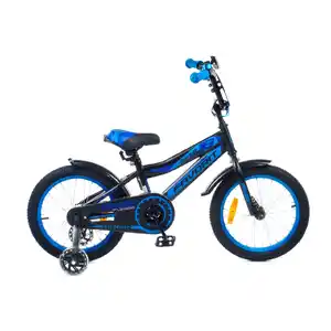 Детский велосипед Favorit Biker 16 (черно-синий) BIK-16BL