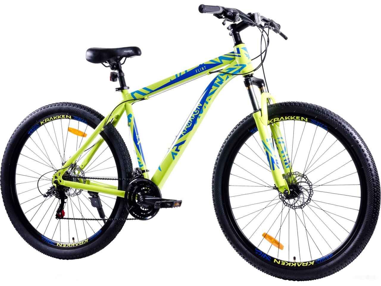 Велосипед Krakken Flint 29 (желтый/синий)