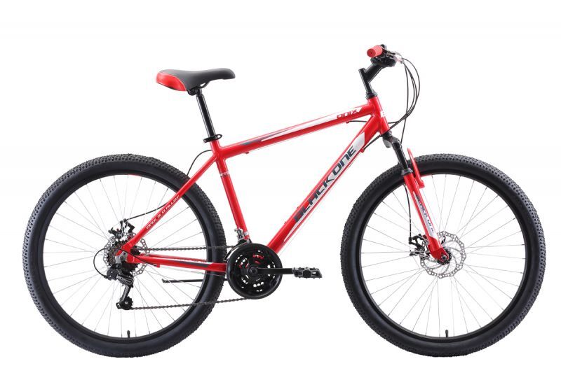 Велосипед Black One Onix 26 D Alloy (20, красный/серый/белый, 2021)