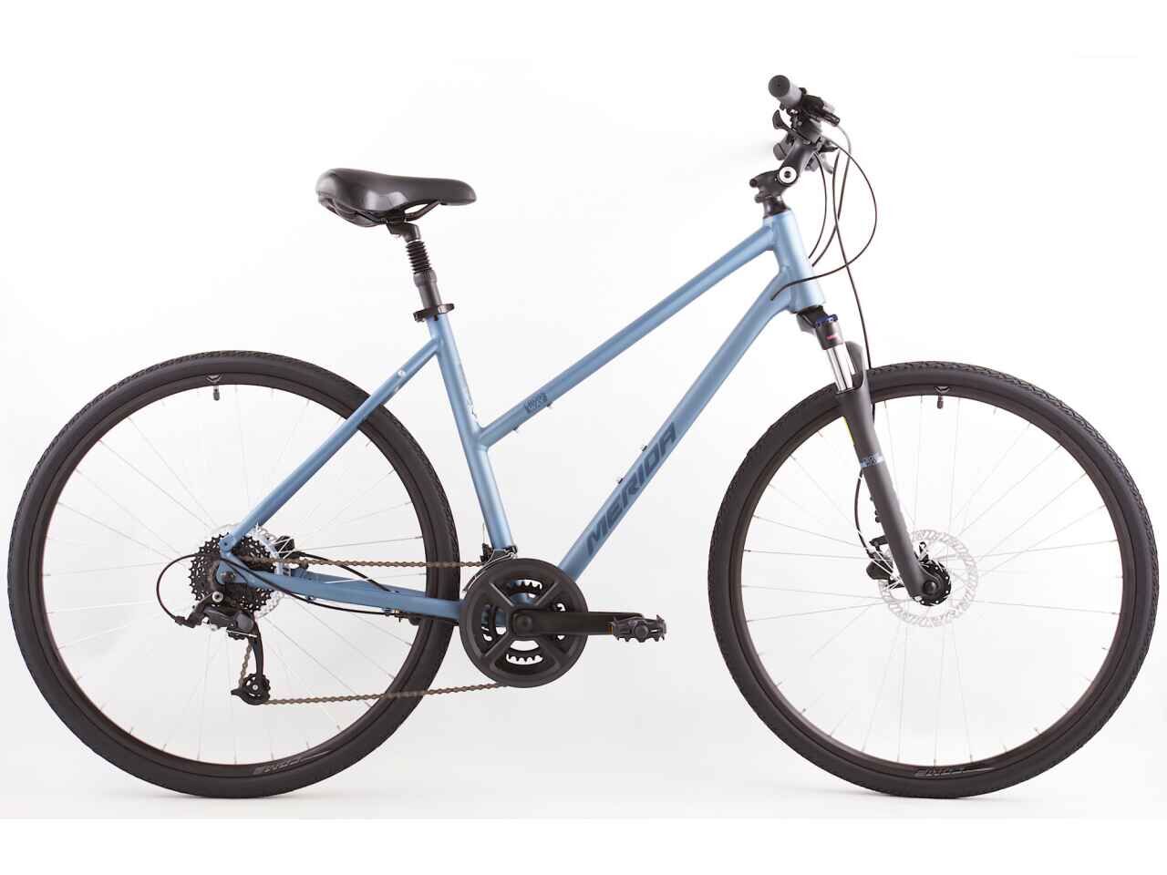 Велосипед Merida Crossway 50 Lady (S/47cm, MattSteelBlue/DarkBlue, 2023)