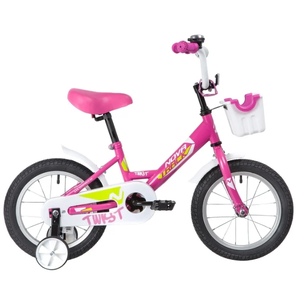Детский велосипед Novatrack Twist 14 (розовый, 2020)