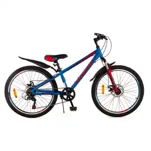 Велосипед Favorit MATEO 24 MDA (12, синий/красный) MAT24MD12BL-AL
