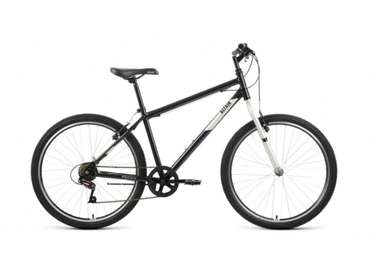 Велосипед ALTAIR MTB HT 26 1.0 (17, черный/серый, 2022)