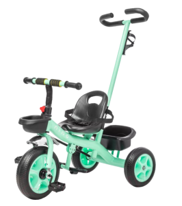 Трехколесный велосипед с ручкой Nino Comfort Plus (зеленый)