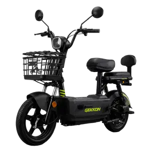 Электровелосипед Gekkon EC02 (черный/зеленый)