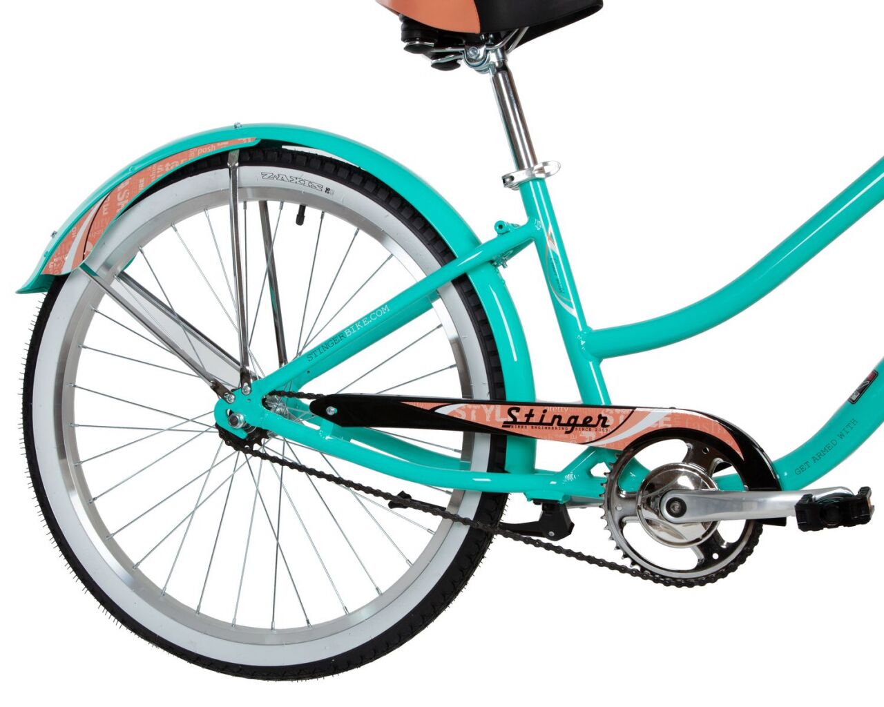 Велосипед Stinger Cruiser L 26 (16, зеленый, 2021)