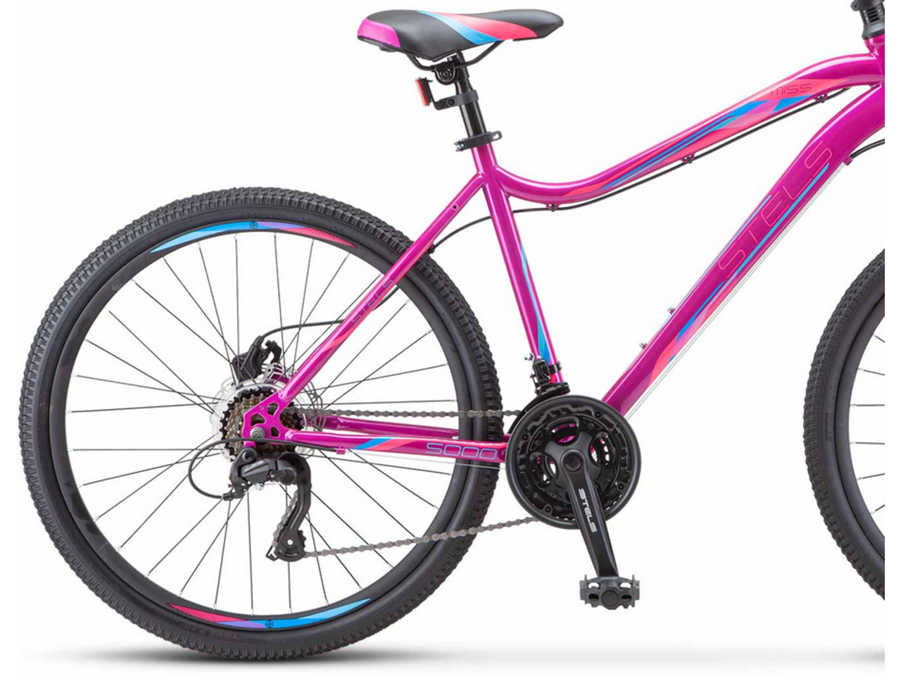 Велосипед Stels Miss 5000 D 26 V020 (18, Фиолетовый/розовый)