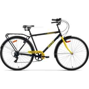 Велосипед Aist Broadway 28 р.20 2025 (черный/желтый)